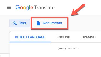 google translate documents